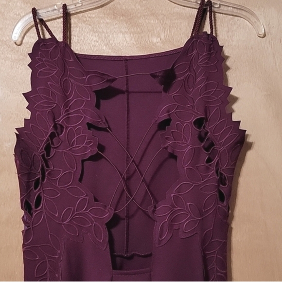 Free People Strappy Back Egg Plant Purple Dress EUC - Picture 9 of 10